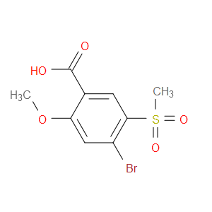 4-Bromo-2-methoxy-5-(methylsulfonyl)benzoic acid