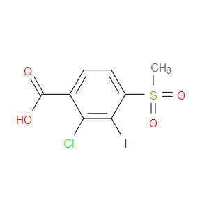 2-Chloro-3-iodo-4-(methylsulfonyl)benzoic acid