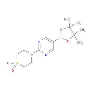 Thiomorpholine, 4-[5-(4,4,5,5-tetramethyl-1,3,2-dioxaborolan-2-yl)-2-pyrimidi...