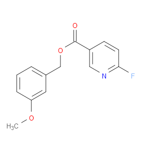 (3-Methoxyphenyl)methyl 6-fluoro-3-pyridinecarboxylate