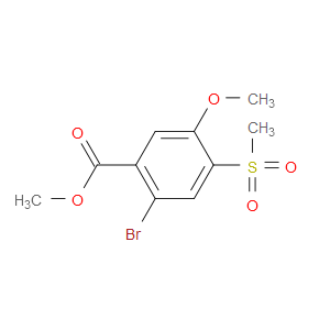 Benzoic acid, 2-bromo-5-methoxy-4-(methylsulfonyl)-, methyl ester