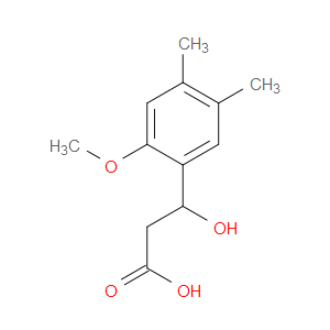 β-Hydroxy-2-methoxy-4,5-dimethylbenzenepropanoic acid