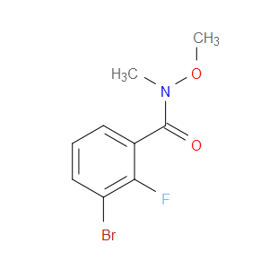 3-Bromo-2-fluoro-N-methoxy-N-methylbenzamide
