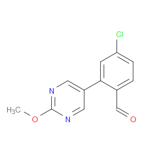 4-Chloro-2-(2-methoxy-5-pyrimidinyl)benzaldehyde