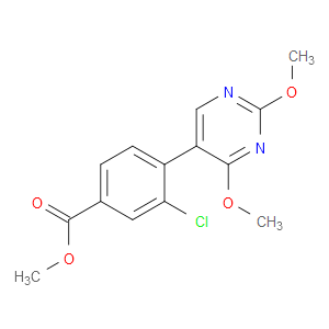 Benzoic acid, 3-chloro-4-(2,4-dimethoxy-5-pyrimidinyl)-, methyl ester