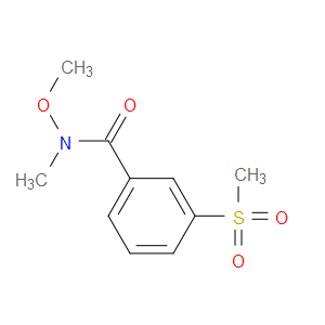 N-Methoxy-N-methyl-3-(methylsulfonyl)benzamide