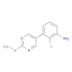 2-Chloro-3-(2-methoxy-5-pyrimidinyl)benzenamine