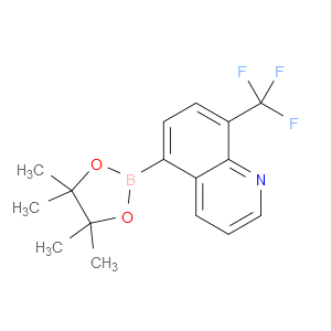 Quinoline, 5-(4,4,5,5-tetramethyl-1,3,2-dioxaborolan-2-yl)-8-(trifluoromethyl)-