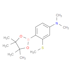 N,N-Dimethyl-3-(methylthio)-4-(4,4,5,5-tetramethyl-1,3,2-dioxaborolan-2-yl)be...