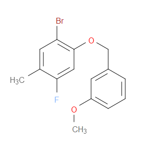 1-bromo-4-fluoro-2-((3-methoxybenzyl)oxy)-5-methylbenzene
