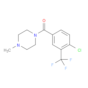 (4-chloro-3-(trifluoromethyl)phenyl)(4-methylpiperazin-1-yl)methanone