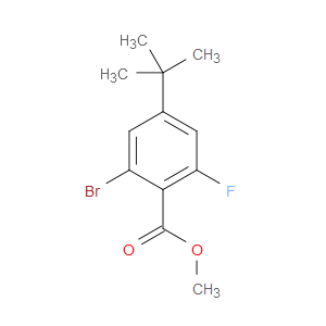 Methyl 2-bromo-4-(1,1-dimethylethyl)-6-fluorobenzoate