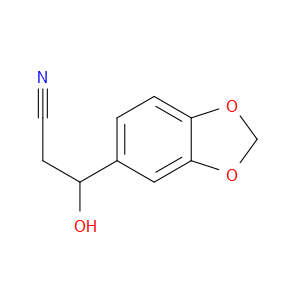 β-Hydroxy-1,3-benzodioxole-5-propanenitrile