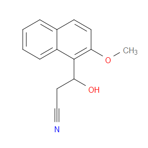 β-Hydroxy-2-methoxy-1-naphthalenepropanenitrile