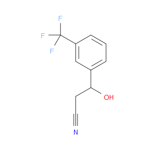 β-Hydroxy-3-(trifluoromethyl)benzenepropanenitrile