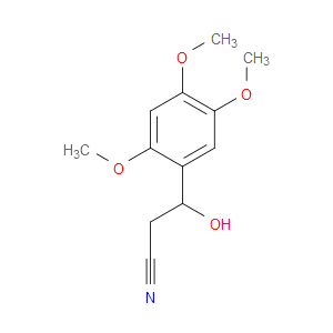 β-Hydroxy-2,4,5-trimethoxybenzenepropanenitrile