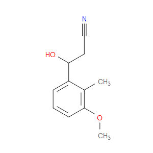 β-Hydroxy-3-methoxy-2-methylbenzenepropanenitrile