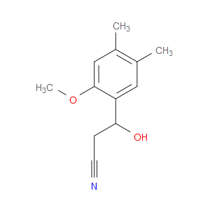 β-Hydroxy-2-methoxy-4,5-dimethylbenzenepropanenitrile