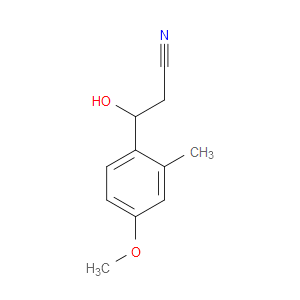 β-Hydroxy-4-methoxy-2-methylbenzenepropanenitrile