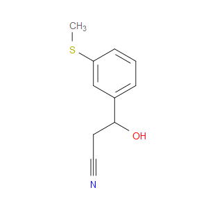 β-Hydroxy-3-(methylthio)benzenepropanenitrile