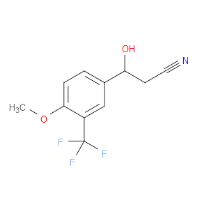 β-Hydroxy-4-methoxy-3-(trifluoromethyl)benzenepropanenitrile