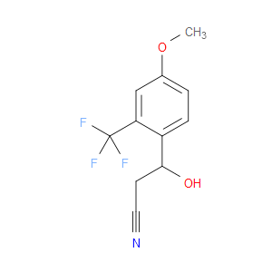 β-Hydroxy-4-methoxy-2-(trifluoromethyl)benzenepropanenitrile