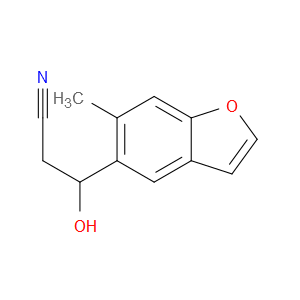 β-Hydroxy-6-methyl-5-benzofuranpropanenitrile