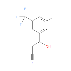 β-Hydroxy-3-iodo-5-(trifluoromethyl)benzenepropanenitrile
