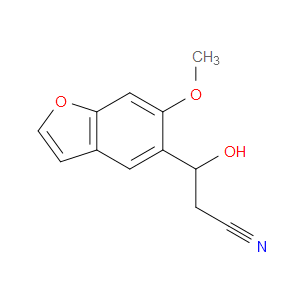 β-Hydroxy-6-methoxy-5-benzofuranpropanenitrile