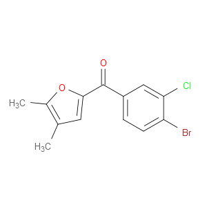 (4-Bromo-3-chlorophenyl)(4,5-dimethyl-2-furanyl)methanone