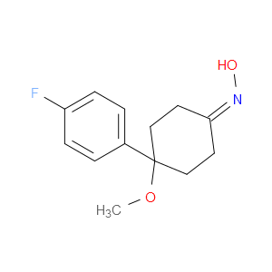 4-(4-Fluorophenyl)-4-methoxycyclohexanone oxime