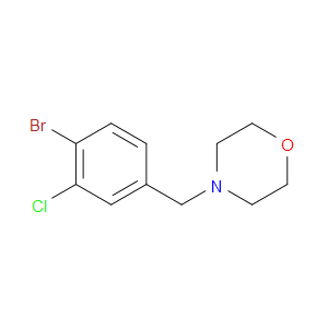-Bromo-2-chloro-4-((morpholin-4-yl)methyl)benzene