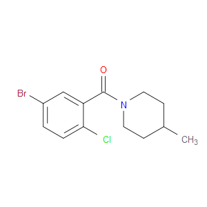 (5-Bromo-2-chlorophenyl)(4-methyl-1-piperidinyl)methanone