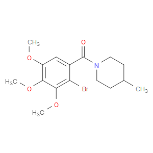 (2-Bromo-3,4,5-trimethoxyphenyl)(4-methyl-1-piperidinyl)methanone