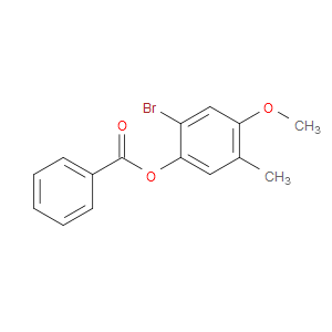 Phenol, 2-bromo-4-methoxy-5-methyl-, 1-benzoate