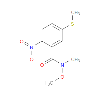 N-methoxy-N-methyl-5-(methylthio)-2-nitrobenzamide