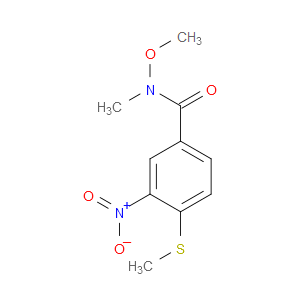 N-methoxy-N-methyl-4-(methylthio)-3-nitrobenzamide