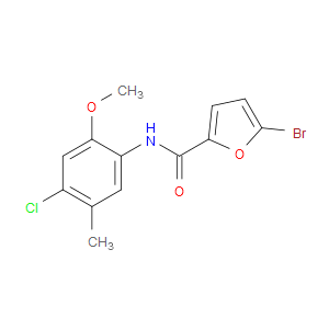 5-Bromo-N-(4-chloro-2-methoxy-5-methylphenyl)-2-furancarboxamide