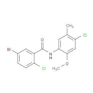 5-Bromo-2-chloro-N-(4-chloro-2-methoxy-5-methylphenyl)benzamide