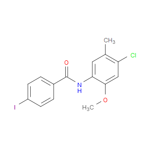 N-(4-Chloro-2-methoxy-5-methylphenyl)-4-iodobenzamide