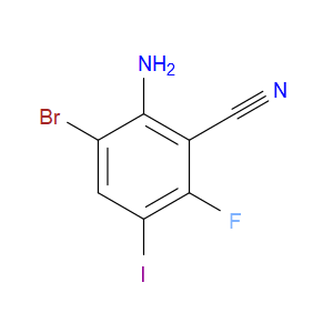 2-Amino-3-bromo-6-fluoro-5-iodobenzonitrile