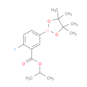 isopropyl 2-fluoro-5-(4,4,5,5-tetramethyl-1,3,2-dioxaborolan-2-yl)benzoate