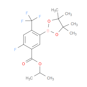 isopropyl 2-fluoro-5-(4,4,5,5-tetramethyl-1,3,2-dioxaborolan-2-yl)-4-(trifluoromethyl)benzoate