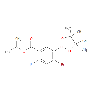 isopropyl 4-bromo-2-fluoro-5-(4,4,5,5-tetramethyl-1,3,2-dioxaborolan-2-yl)benzoate