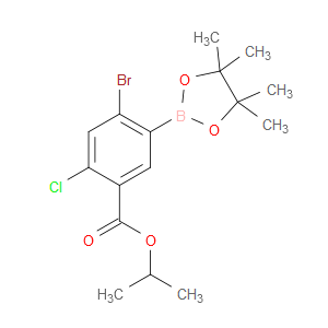 isopropyl 4-bromo-2-chloro-5-(4,4,5,5-tetramethyl-1,3,2-dioxaborolan-2-yl)benzoate