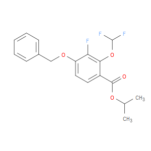 isopropyl 4-(benzyloxy)-2-(difluoromethoxy)-3-fluorobenzoate