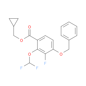 cyclopropylmethyl 4-(benzyloxy)-2-(difluoromethoxy)-3-fluorobenzoate