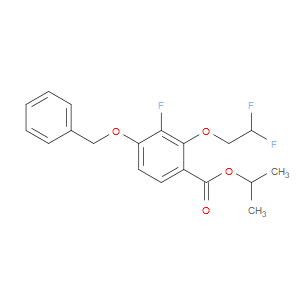 isopropyl 4-(benzyloxy)-2-(2,2-difluoroethoxy)-3-fluorobenzoate