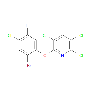 2-(2-Bromo-4-chloro-5-fluorophenoxy)-3,5,6-trichloropyridine