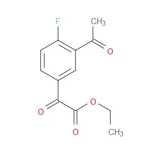 ethyl 2-(3-acetyl-4-fluorophenyl)-2-oxoacetate